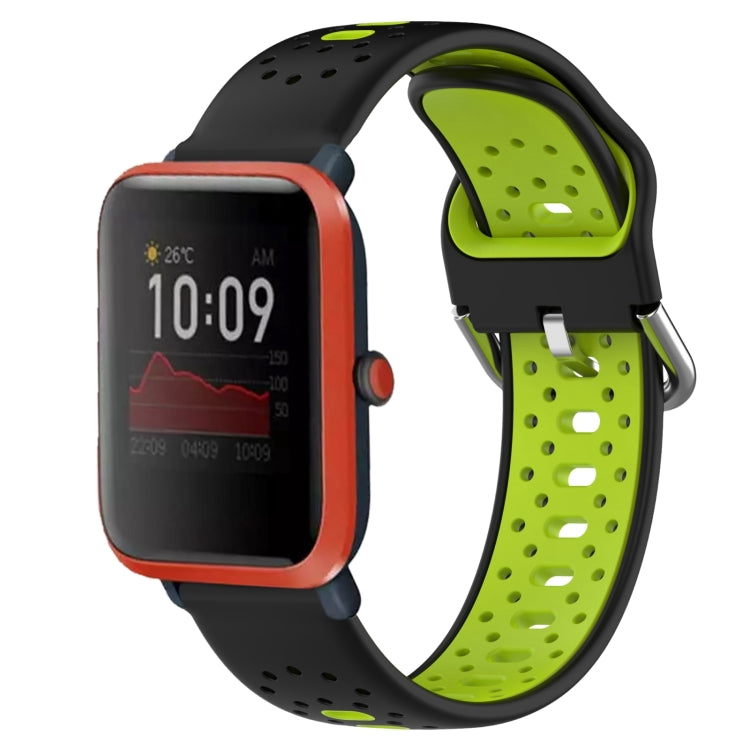20mm Breathable Two-Color Silicone Watch Band, For Amazfit Bip 1S