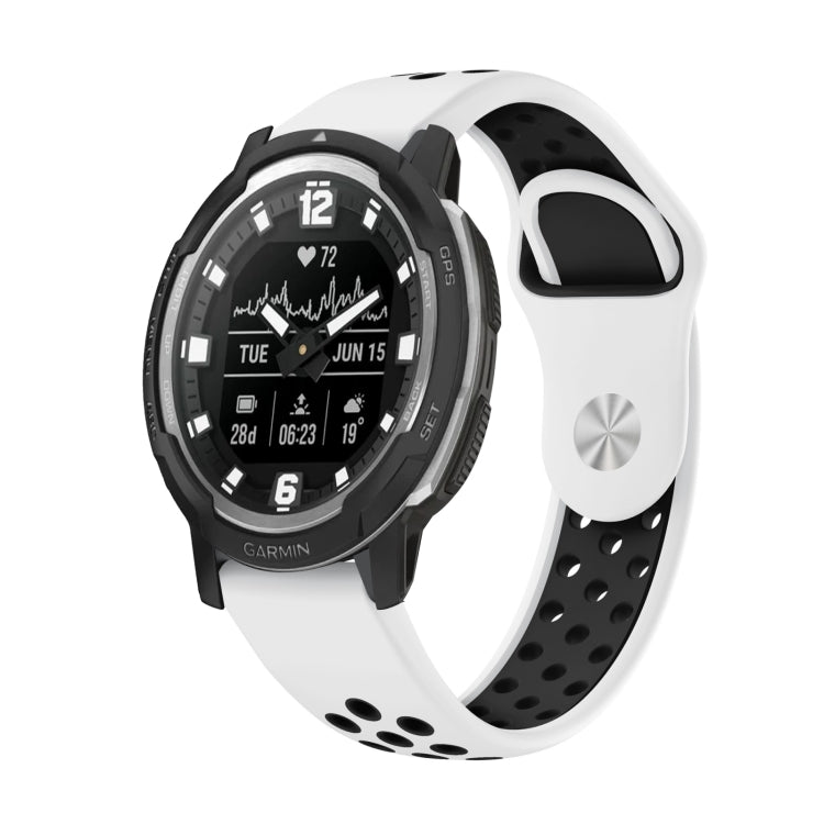 22mm Sports Breathable Silicone Watch Band, For Garmin MARQ Athlete Gen 2, For Garmin Instinct Crossover