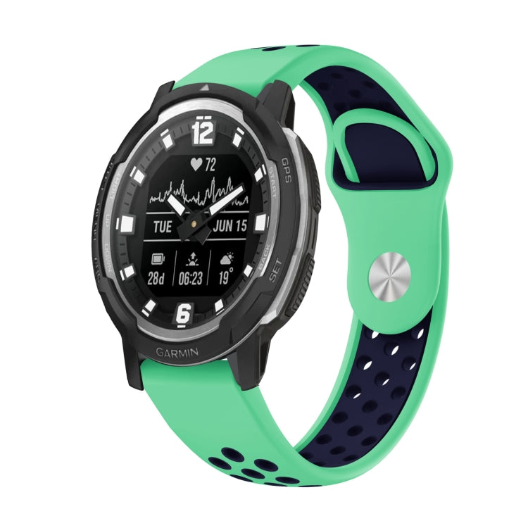 22mm Sports Breathable Silicone Watch Band, For Garmin MARQ Athlete Gen 2, For Garmin Instinct Crossover