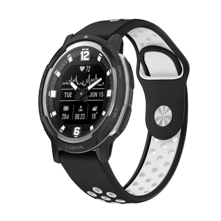 22mm Sports Breathable Silicone Watch Band, For Garmin MARQ Athlete Gen 2, For Garmin Instinct Crossover