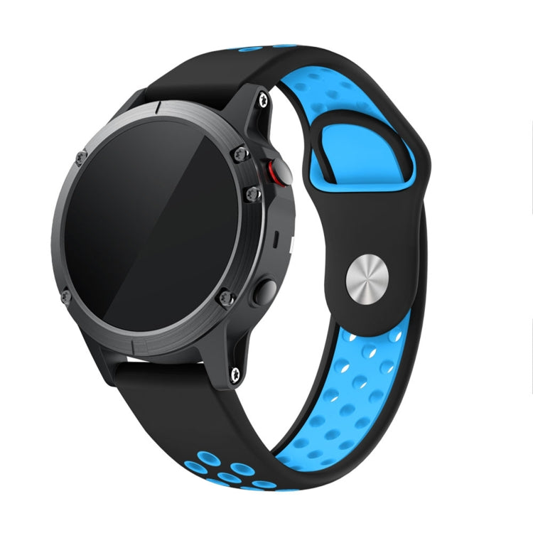 22mm Sports Breathable Silicone Watch Band, For Garmin Instinct Crossover Solar, For Garmin Fenix 7