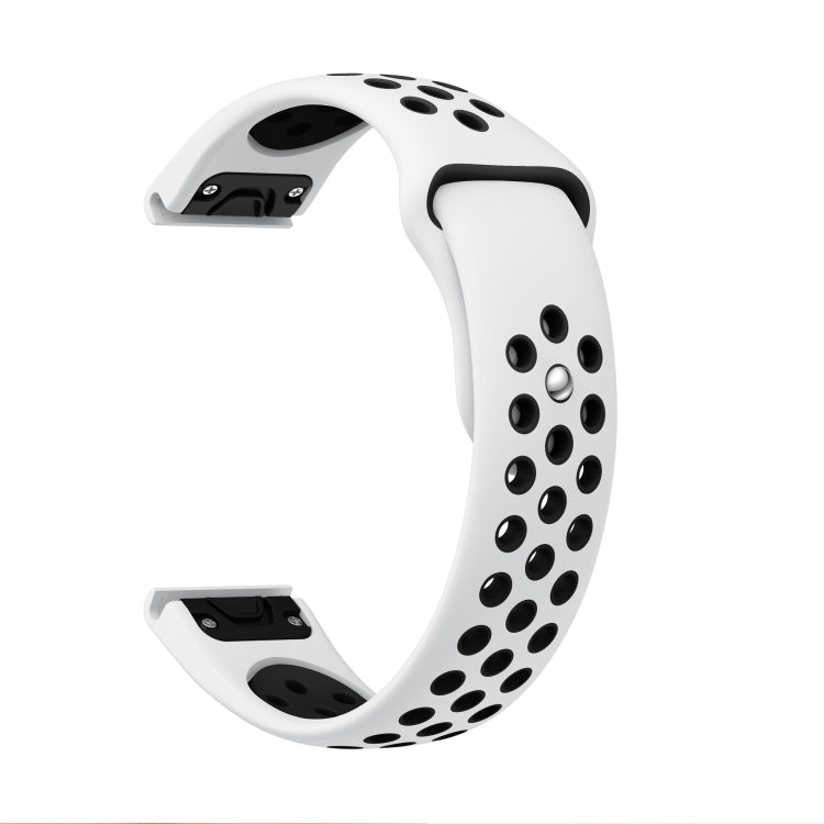 Bracelet de montre sport en silicone respirant 22 mm, pour Garmin EPIX Gen 2, Garmin Approach S62 et Garmin Fenix ​​6 GPS