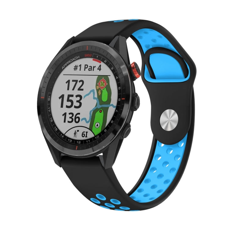 22mm Sports Breathable Silicone Watch Band, For Garmin EPIX Gen 2, For Garmin Approach S62
