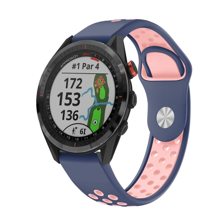 22mm Sports Breathable Silicone Watch Band, For Garmin EPIX Gen 2, For Garmin Approach S62