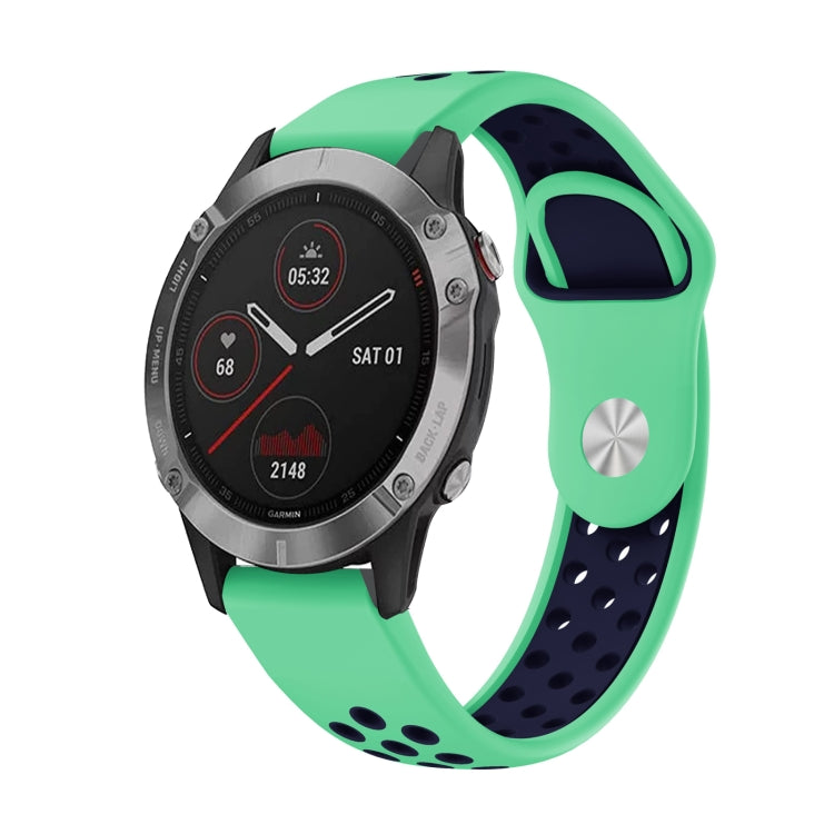 22mm Sports Breathable Silicone Watch Band, For Garmin Fenix 6 GPS, For Garmin Fenix 6 Pro GPS