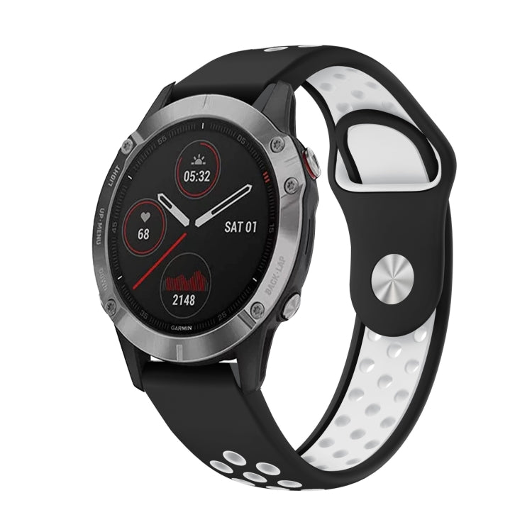 22mm Sports Breathable Silicone Watch Band, For Garmin Fenix 6 GPS, For Garmin Fenix 6 Pro GPS