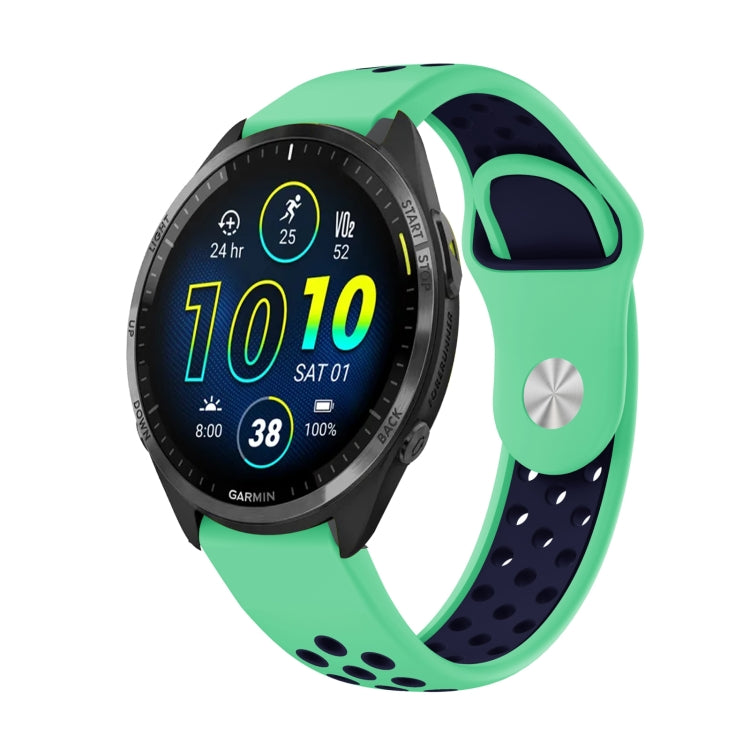 22mm Sports Breathable Silicone Watch Band, For Garmin Forerunner 965, For Garmin Instinct 2