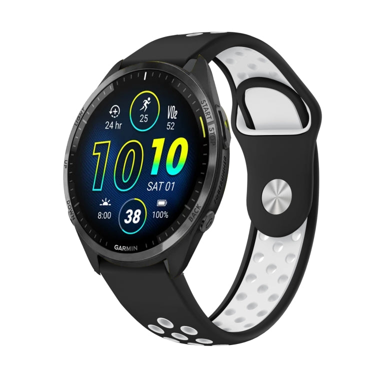 22mm Sports Breathable Silicone Watch Band, For Garmin Forerunner 965, For Garmin Instinct 2