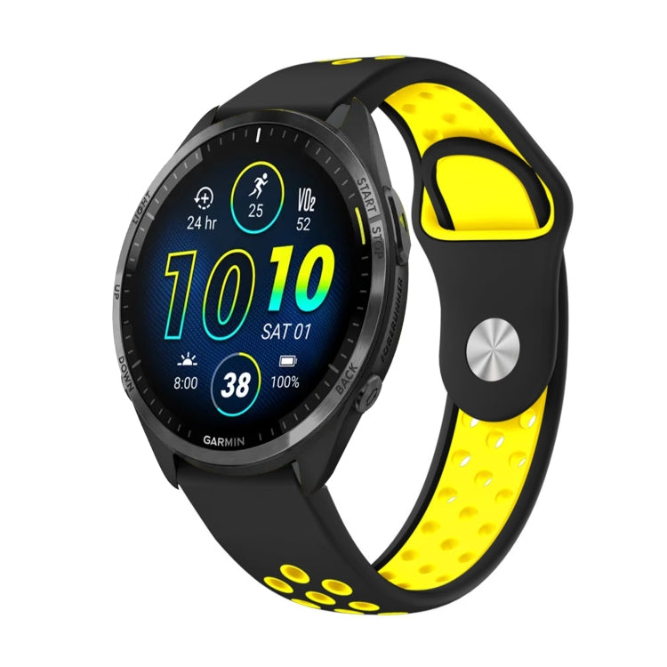 22mm Sports Breathable Silicone Watch Band, For Garmin Forerunner 965, For Garmin Instinct 2