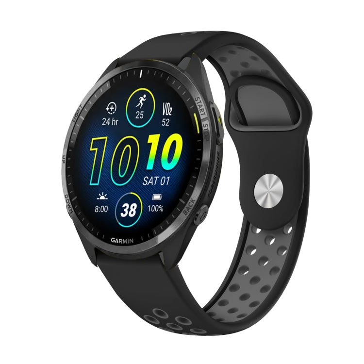 22mm Sports Breathable Silicone Watch Band, For Garmin Forerunner 965, For Garmin Instinct 2