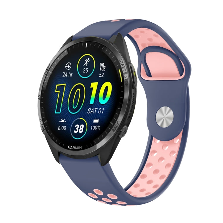 22mm Sports Breathable Silicone Watch Band, For Garmin Forerunner 965, For Garmin Instinct 2