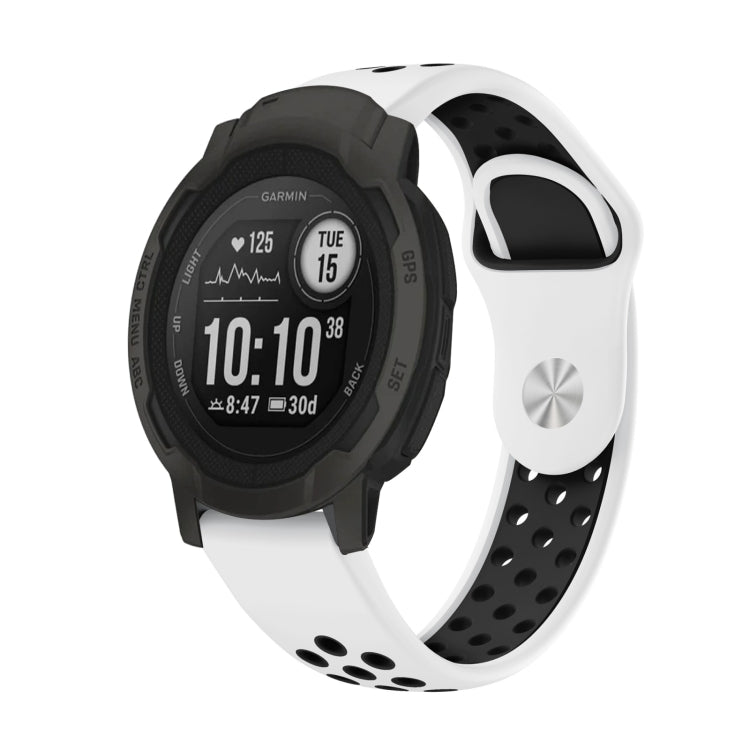 22mm Sports Breathable Silicone Watch Band, For Garmin Forerunner 965, For Garmin Instinct 2