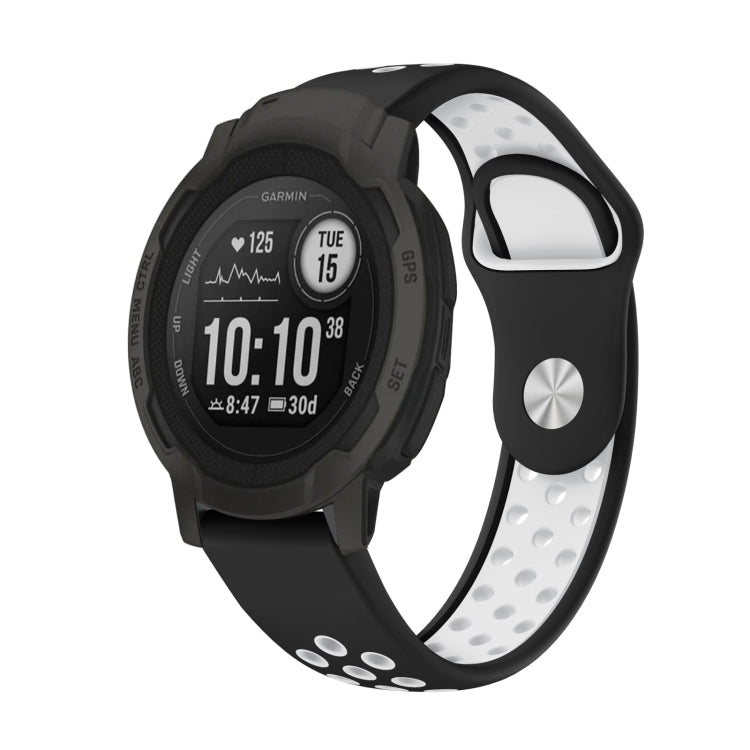 22mm Sports Breathable Silicone Watch Band, For Garmin Forerunner 965, For Garmin Instinct 2