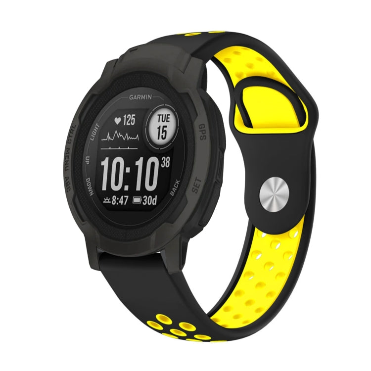 22mm Sports Breathable Silicone Watch Band, For Garmin Forerunner 965, For Garmin Instinct 2