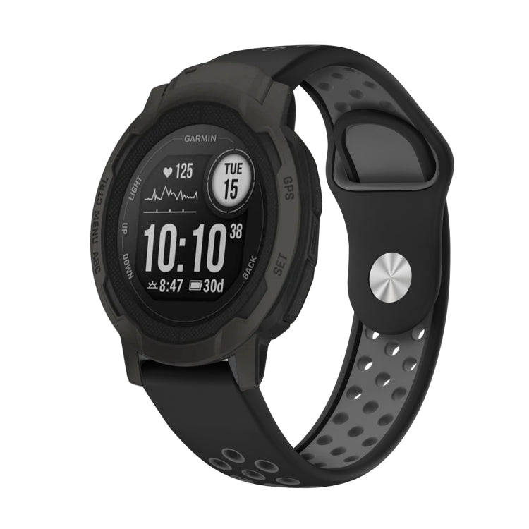 22mm Sports Breathable Silicone Watch Band, For Garmin Forerunner 965, For Garmin Instinct 2