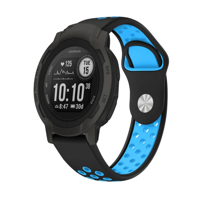 22mm Sports Breathable Silicone Watch Band, For Garmin Forerunner 965, For Garmin Instinct 2