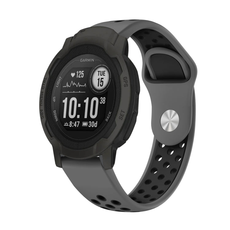 22mm Sports Breathable Silicone Watch Band, For Garmin Forerunner 965, For Garmin Instinct 2