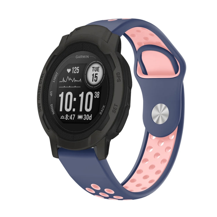 22mm Sports Breathable Silicone Watch Band, For Garmin Forerunner 965, For Garmin Instinct 2