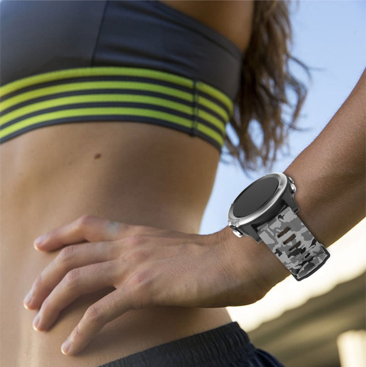 26mm Camouflage Printed Silicone Watch Band, For Garmin Instinct 2X Solar, For Garmin D2 Delta PX, For Garmin Tactix 7 Pro, For Garmin Tactix 7