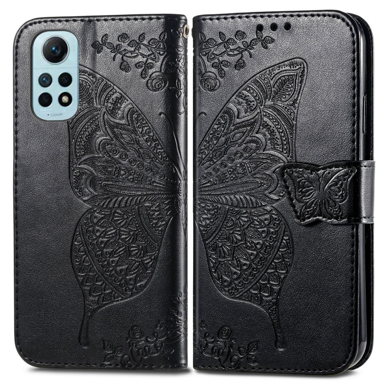 Butterfly Love Flower Embossed Leather Phone Case