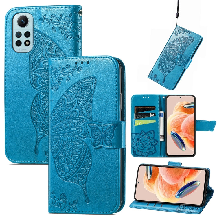 Butterfly Love Flower Embossed Leather Phone Case