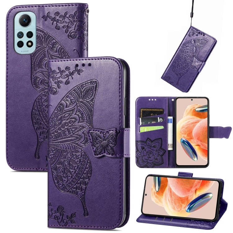 Butterfly Love Flower Embossed Leather Phone Case