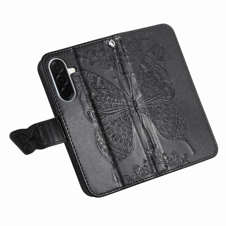Butterfly Love Flower Embossed Leather Phone Case, For Samsung Galaxy A27 5G, For Samsung Galaxy A24 4G