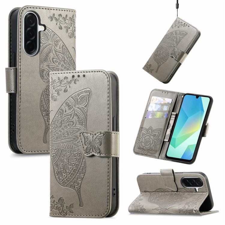 Butterfly Love Flower Embossed Leather Phone Case, For Samsung Galaxy A27 5G, For Samsung Galaxy A24 4G