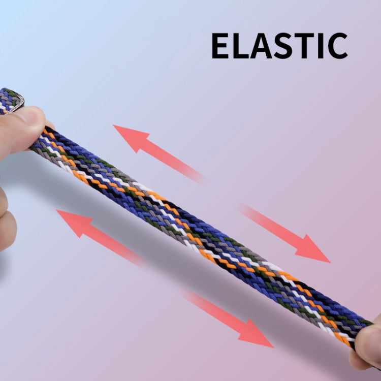 For Xiaomi Mi Band 8 ENKAY Hat-Prince 2 in 1 Set Full Coverage Screen Protector + Elastic Braided Nylon Watch Band