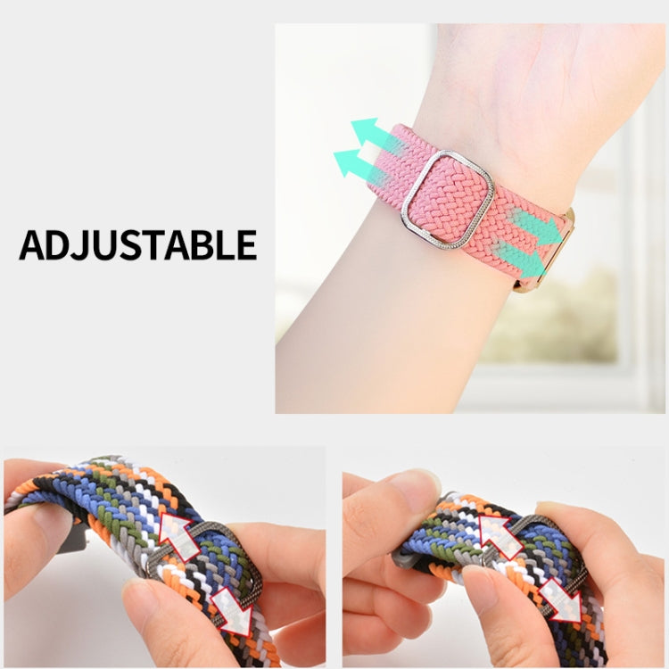 For Xiaomi Mi Band 8 ENKAY Hat-Prince 2 in 1 Set Full Coverage Screen Protector + Elastic Braided Nylon Watch Band