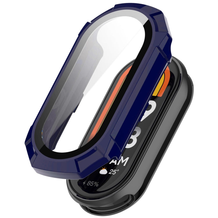 Pour Xiaomi Mi Band 8 ENKAY Hat-Prince, boîtier de montre à couverture complète avec cadre PC et film en verre trempé