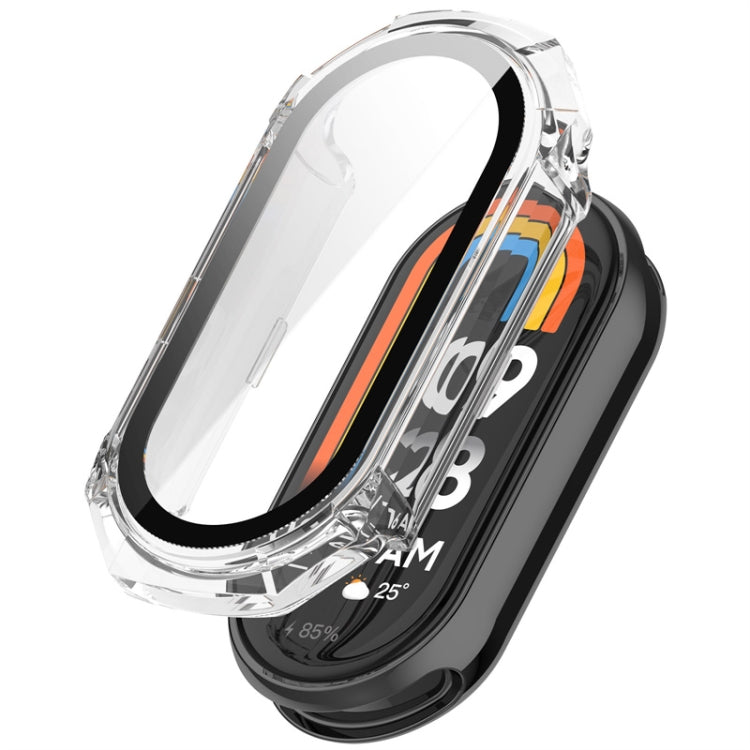 For Xiaomi Mi Band 8 ENKAY Hat-Prince Full Coverage PC Frame + Tempered Glass Film Watch Case