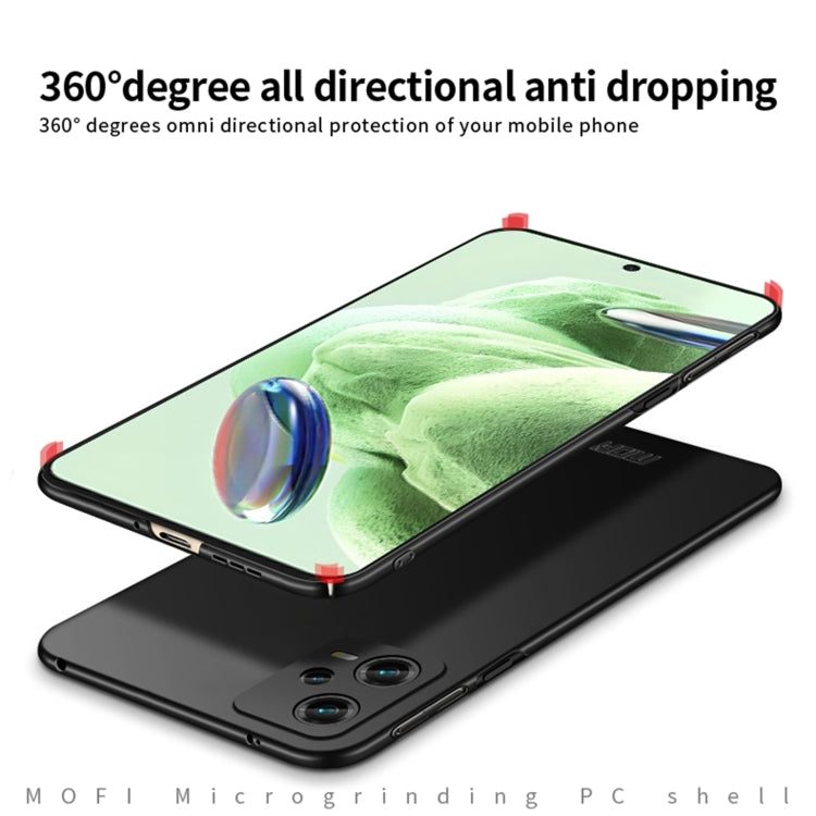 MOFI Micro-Frosted PC Ultra-thin Hard Phone Case, For Xiaomi Redmi Note 12 5G Global