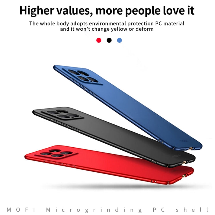 MOFI Micro-Frosted PC Ultra-thin Hard Phone Case, For Xiaomi 14, For Xiaomi Redmi Note 13 5G, For Xiaomi Redmi Note 13 Pro+, For Xiaomi Redmi Note 13 Pro 5G, For Xiaomi Redmi K70 / K70 Pro, For Xiaomi Redmi Note 12 Turbo 5G, For Xiaomi Redmi Note 12S