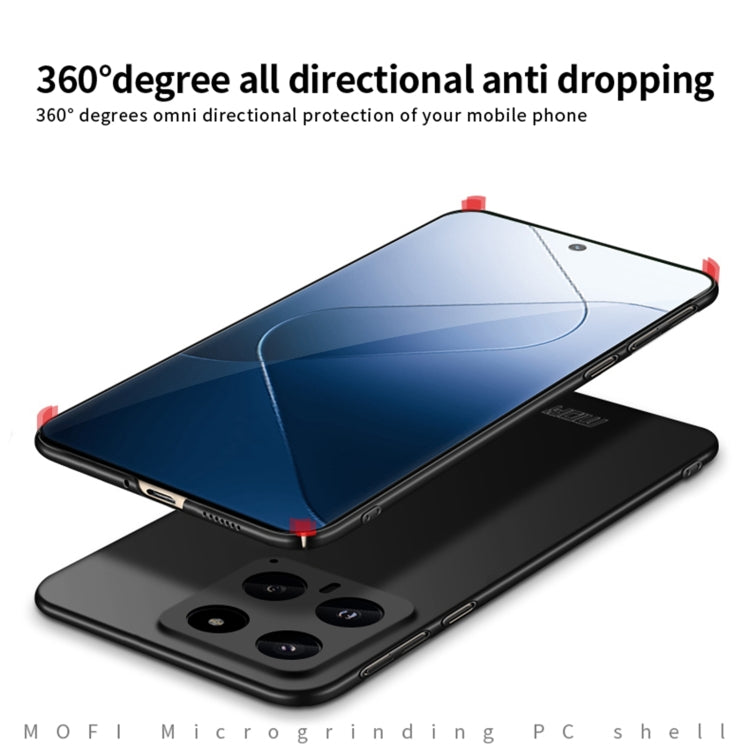 MOFI Micro-Frosted PC Ultra-thin Hard Phone Case, For Xiaomi 14, For Xiaomi Redmi Note 13 5G, For Xiaomi Redmi Note 13 Pro+, For Xiaomi Redmi Note 13 Pro 5G, For Xiaomi Redmi K70 / K70 Pro, For Xiaomi Redmi Note 12 Turbo 5G, For Xiaomi Redmi Note 12S