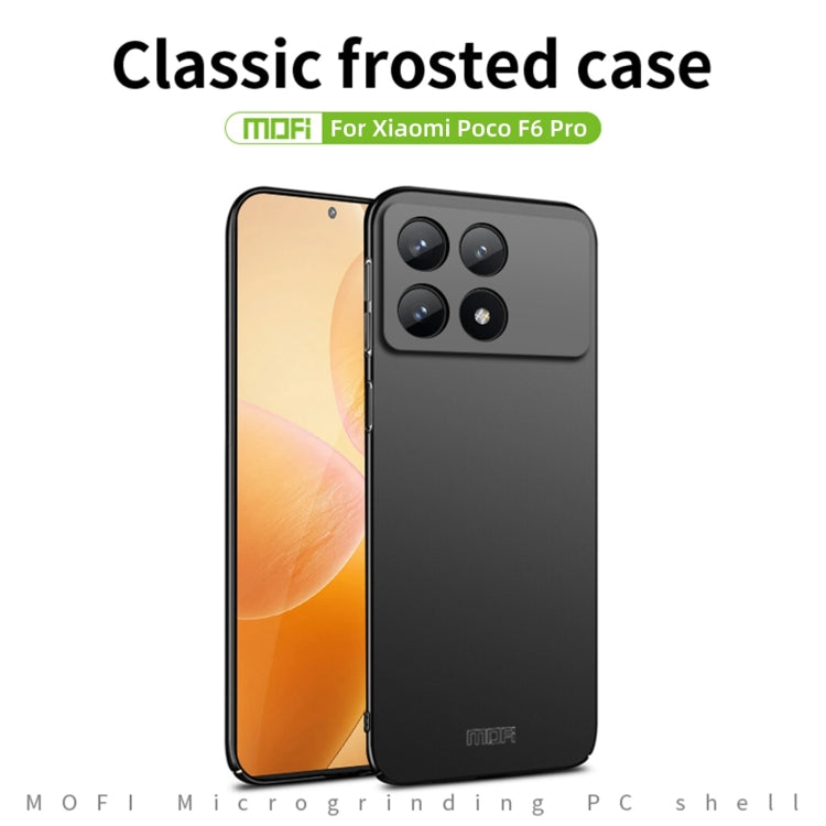 MOFI Micro-Frosted PC Ultra-thin Hard Phone Case, For Xiaomi Poco F6 Pro, For Xiaomi Poco F6 / Redmi Turbo 3, For Xiaomi Civi 4 Pro, For Xiaomi Redmi Note 13 Pro 4G, For Xiaomi Redmi Note 13 4G, For Xiaomi Redmi K70E / Poco X6 Pro, For Xiaomi 14 Ultra