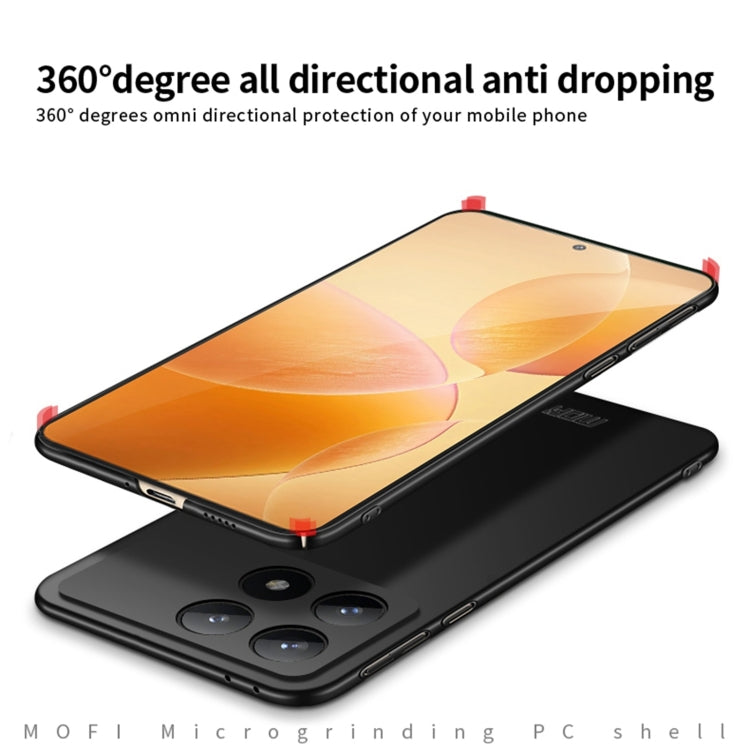 MOFI Micro-Frosted PC Ultra-thin Hard Phone Case, For Xiaomi Poco F6 Pro, For Xiaomi Poco F6 / Redmi Turbo 3, For Xiaomi Civi 4 Pro, For Xiaomi Redmi Note 13 Pro 4G, For Xiaomi Redmi Note 13 4G, For Xiaomi Redmi K70E / Poco X6 Pro, For Xiaomi 14 Ultra