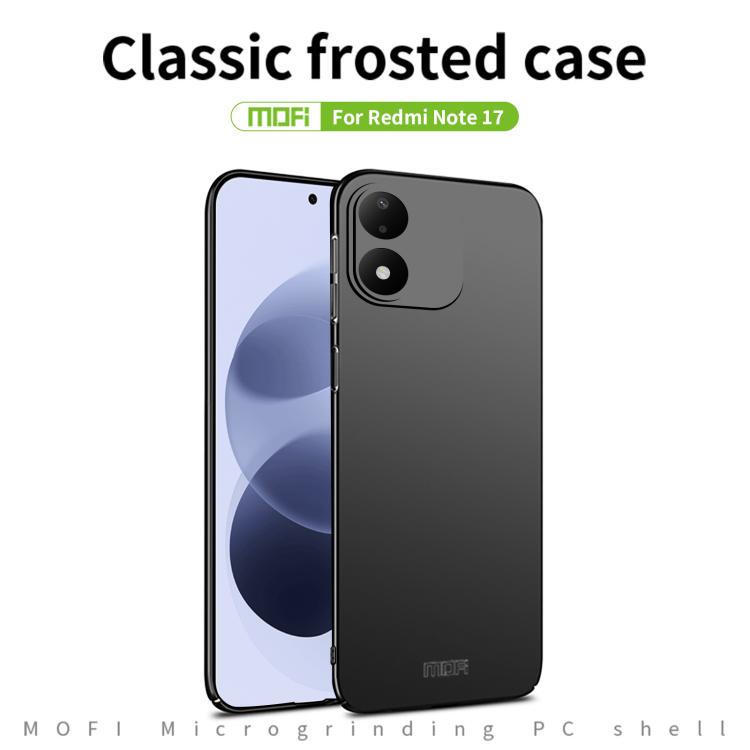 MOFI Micro-Frosted PC Ultra-thin Hard Phone Case, For Redmi Note 17 4G / 5G Global 169.7mm, For Redmi Note 17 Pro 5G Global 163.5mm, For Redmi K90 Max 5G, For Redmi Turbo 5 Max 5G, For Redmi Turbo 5 / Poco X8 Pro, For Redmi K90 Pro Max / Poco F8 Ultra