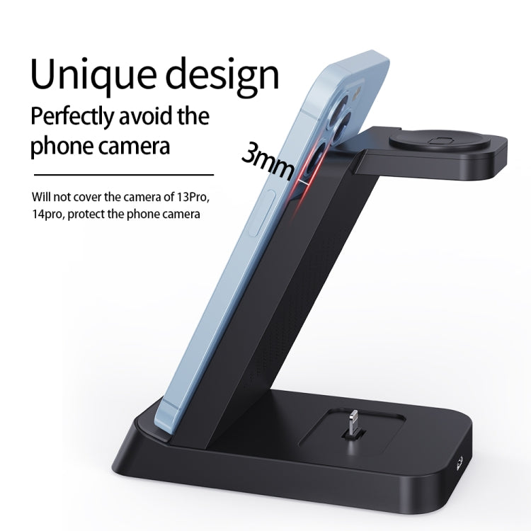 B20 18W 3 in 1 Wireless Charger Stand Charger Dock for iPhone Apple Watch Series, B20 for Apple