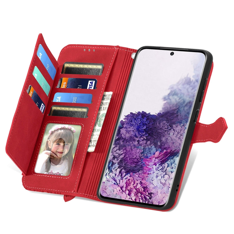 Embossed Flower Zipper Leather Phone Case