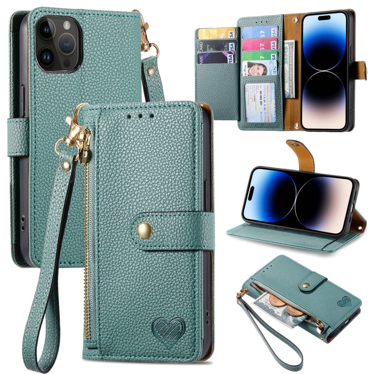 Love Zipper Lanyard Leather Phone Case, For iPhone 14 Pro Max, For iPhone 7 / 8 / SE 2022, For iPhone 13 Pro Max, For iPhone 13 Pro