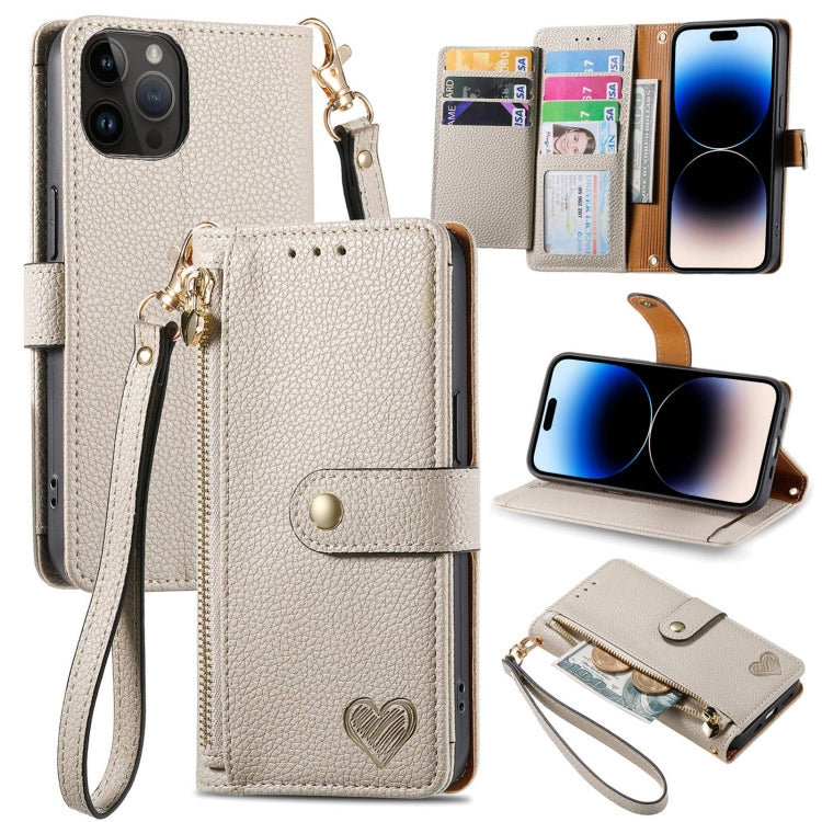 Love Zipper Lanyard Leather Phone Case, For iPhone 14 Pro Max, For iPhone 7 / 8 / SE 2022, For iPhone 13 Pro Max, For iPhone 13 Pro