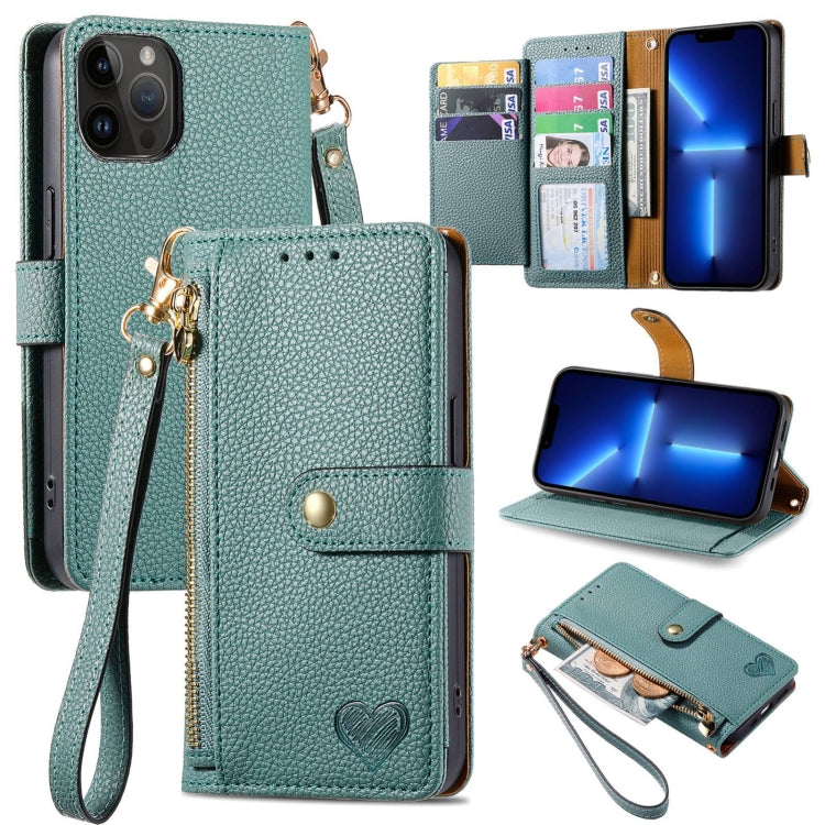 Love Zipper Lanyard Leather Phone Case, For iPhone 14 Pro Max, For iPhone 7 / 8 / SE 2022, For iPhone 13 Pro Max, For iPhone 13 Pro