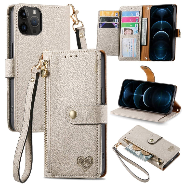 Love Zipper Lanyard Leather Phone Case, For iPhone 12 Pro Max, For iPhone 11 Pro Max, For iPhone 11, For iPhone 11 Pro