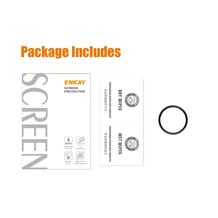 For Huawei Watch 4 ENKAY 3D Full Coverage Soft PC Edge + PMMA HD Screen Protector Film, 1pcs, 2pcs, 5pcs, 10pcs