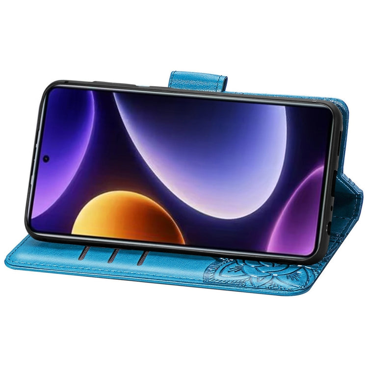 Butterfly Love Flower Embossed Leather Phone Case