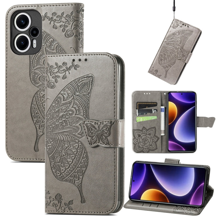 Butterfly Love Flower Embossed Leather Phone Case