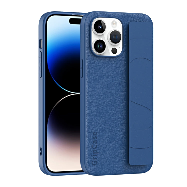 Skin Elastic Wrist Grip Back Cover Phone Case, For iPhone 14 Plus, For iPhone 15 Plus, For iPhone 14 Pro Max, For iPhone 15