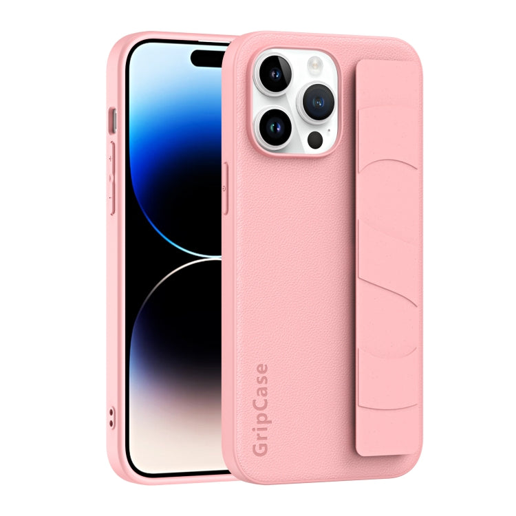 Skin Elastic Wrist Grip Back Cover Phone Case, For iPhone 14 Plus, For iPhone 15 Plus, For iPhone 14 Pro Max, For iPhone 15