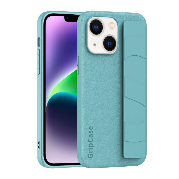 Skin Elastic Wrist Grip Back Cover Phone Case, For iPhone 14 Plus, For iPhone 15 Plus, For iPhone 14 Pro Max, For iPhone 15